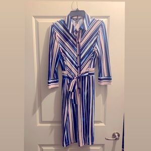 Maggy London stripe dress size 6